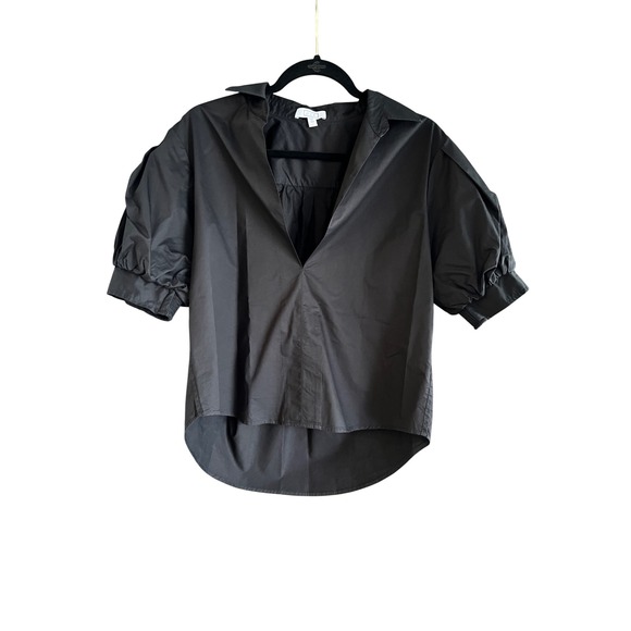 AYR Charcoal Puff Sleeve Blouse - Picture 1 of 5